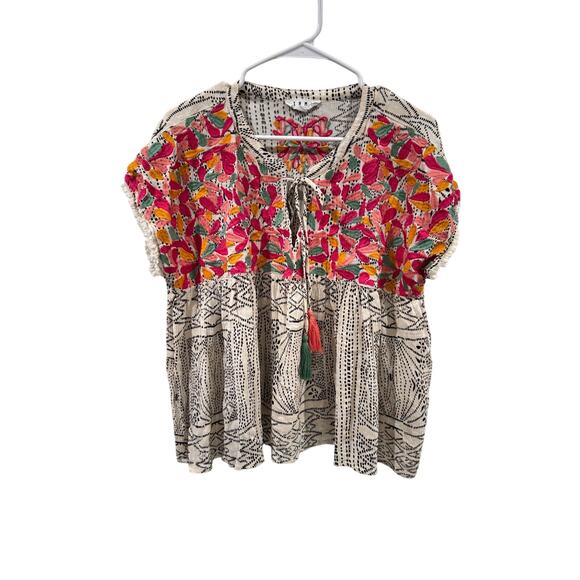 THML Tops - THML Embroidered Boho Top Size Large